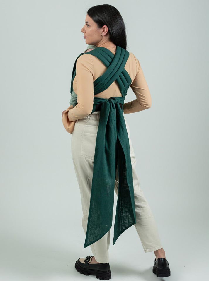 Isara Quick Half Buckle Mochila Portabebé - Evergreen Linen
