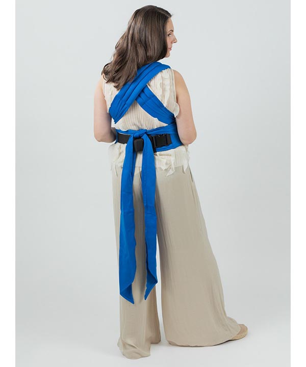 Isara Quick Half Buckle Mochila Portabebé - Iris Blue Bamboo