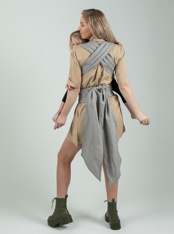 Isara Quick Half Buckle Mochila Portabebé - Misty Linen