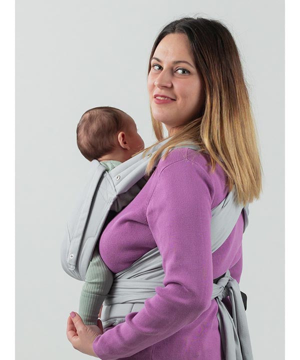 Isara Quick Half Buckle Mochila Portabebé - Pearl Grey