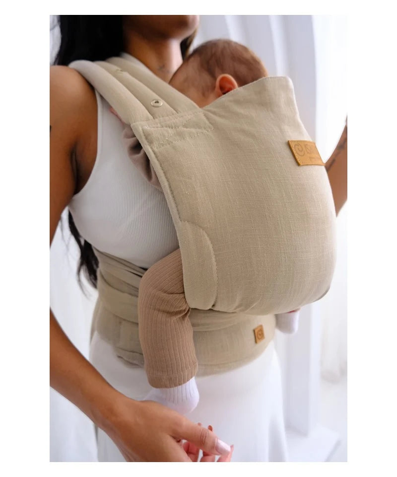 Isara Mochila Portabebé Quick Half Buckle - Sandstone Linen