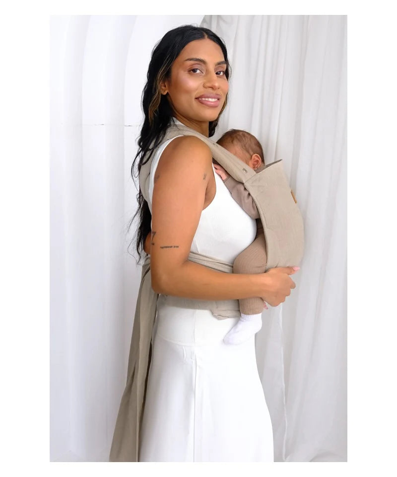 Isara Mochila Portabebé Quick Half Buckle - Sandstone Linen