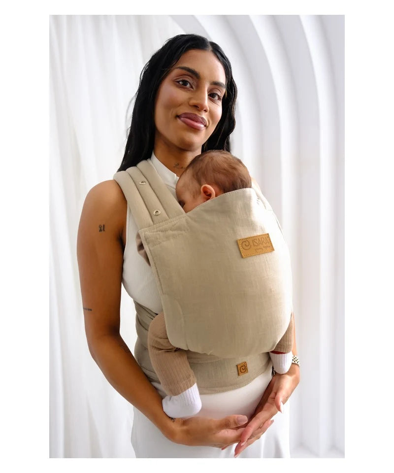 Isara Mochila Portabebé Quick Half Buckle - Sandstone Linen