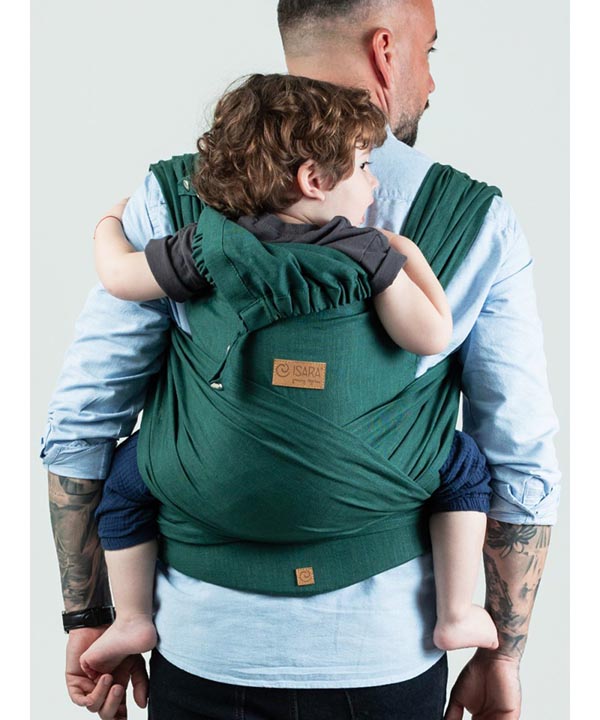 Isara Mochila Portabebé QuickTie One Size - Evergreen Linen