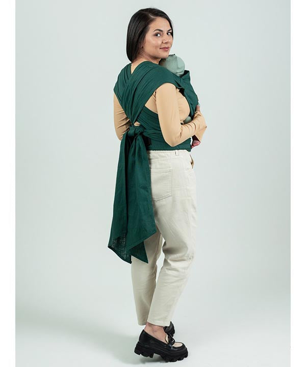 Isara Mochila Portabebé QuickTie One Size - Evergreen Linen