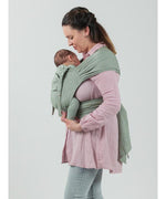 Isara Mochila Portabebé QuickTie - Sage Green Linen