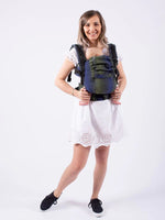 Isara Mochila Portabebé The ONE One size - Pixelated Blue Planet