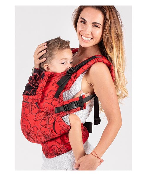 Isara The ONE Mochila Portabebé One size - Bloom in Rouge