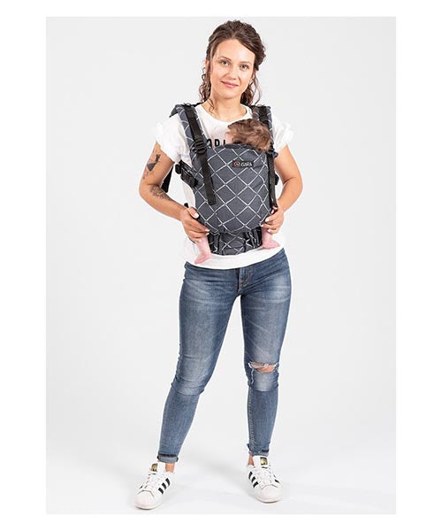 Isara The ONE Mochila Portabebé - Diamonda Blue Ink
