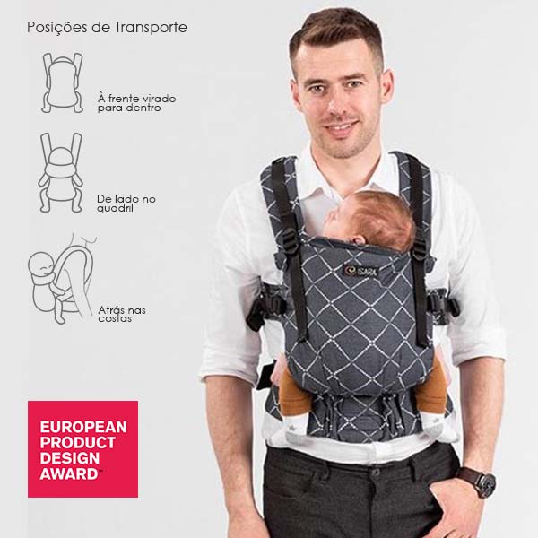 Isara The ONE Mochila Portabebé - Diamonda Blue Ink