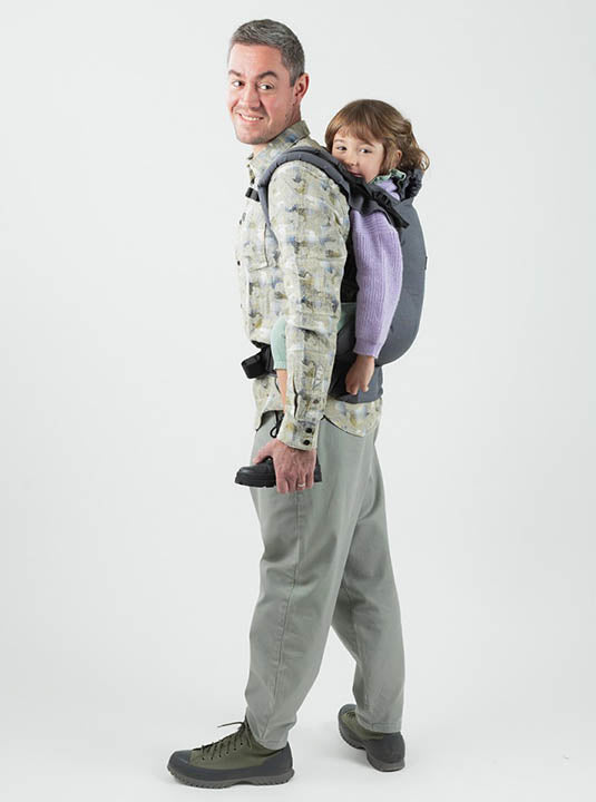 Isara The ONE Mochila Portabebé - Graphite Linen