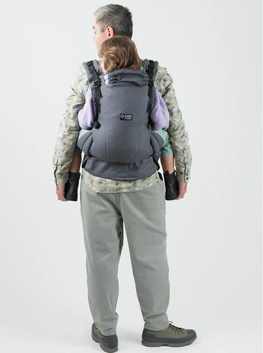 Isara The ONE Mochila Portabebé - Graphite Linen