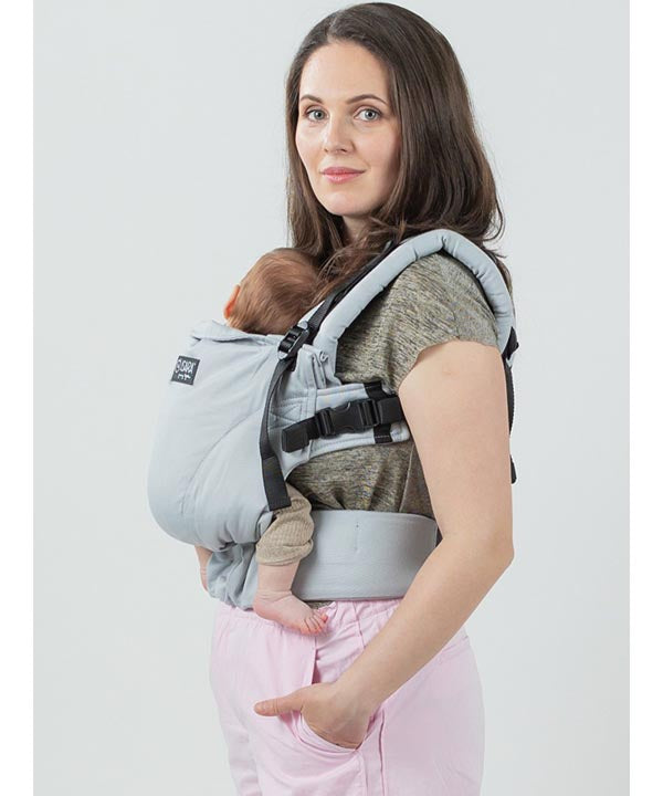 Isara Mochila Portabebé The ONE One size - Pearl Grey