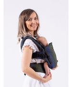 Isara Mochila Portabebé The ONE One size - Pixelated Blue Planet