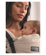 Isara Mochila Portabebé The ONE One size - Sandstone Linen