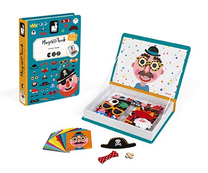 Janod - Livro Magnético Crazy Faces