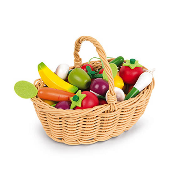 Janod - Cesta de 24 Frutas e Legumes