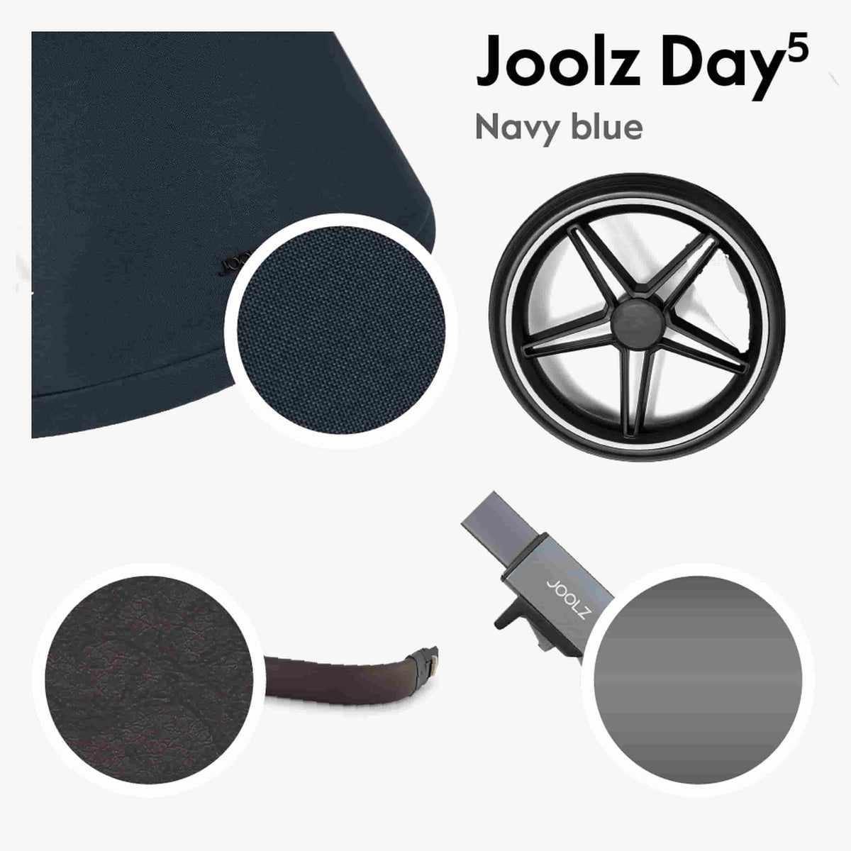 Joolz Day5 Carrinho de Bebé - 3 em 1 dos 0 aos 4 anos - Navy blue
