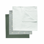 Luma Pack 3 Musselinas 70x70 - Arcos Verdes