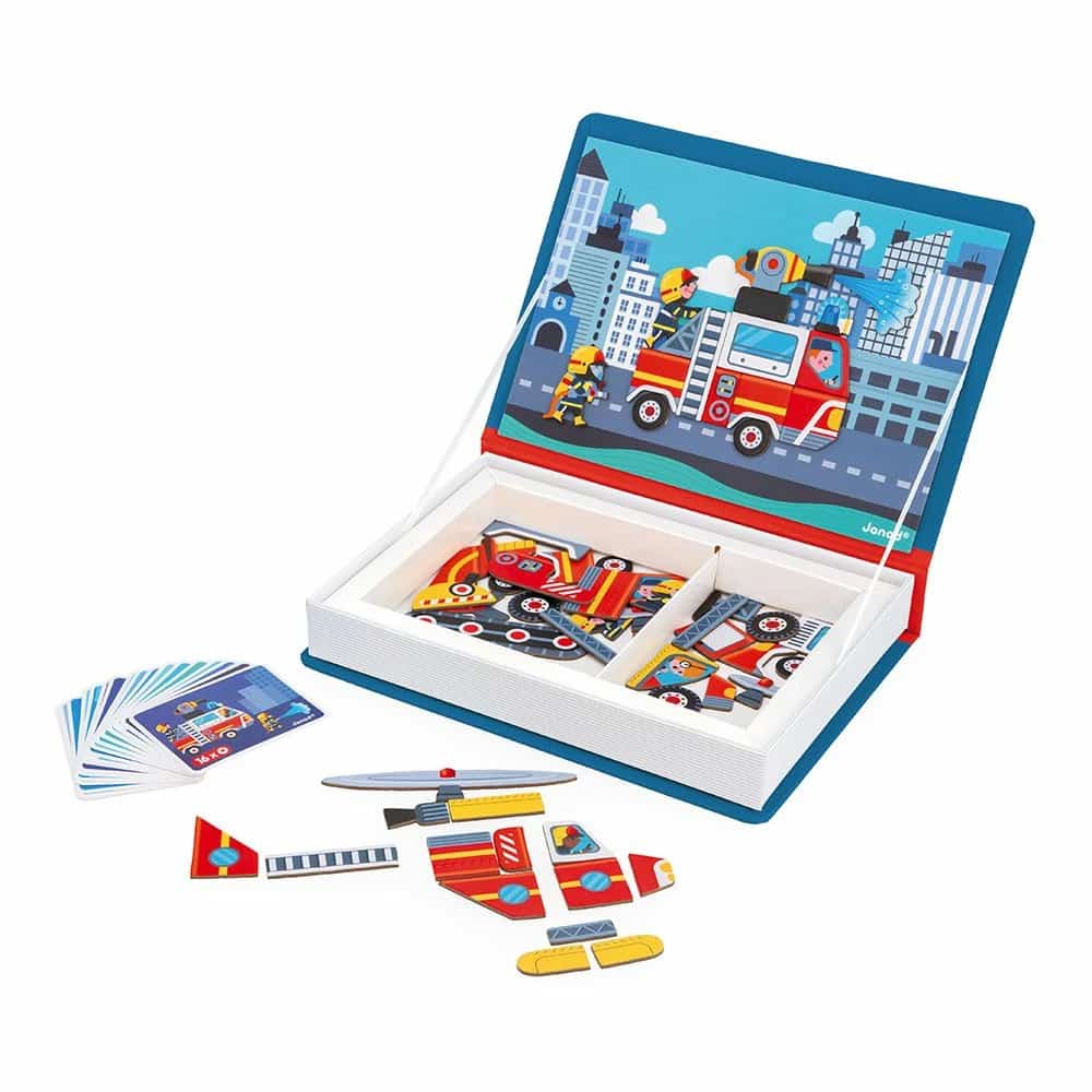 Janod Livro Magnético Bombeiros