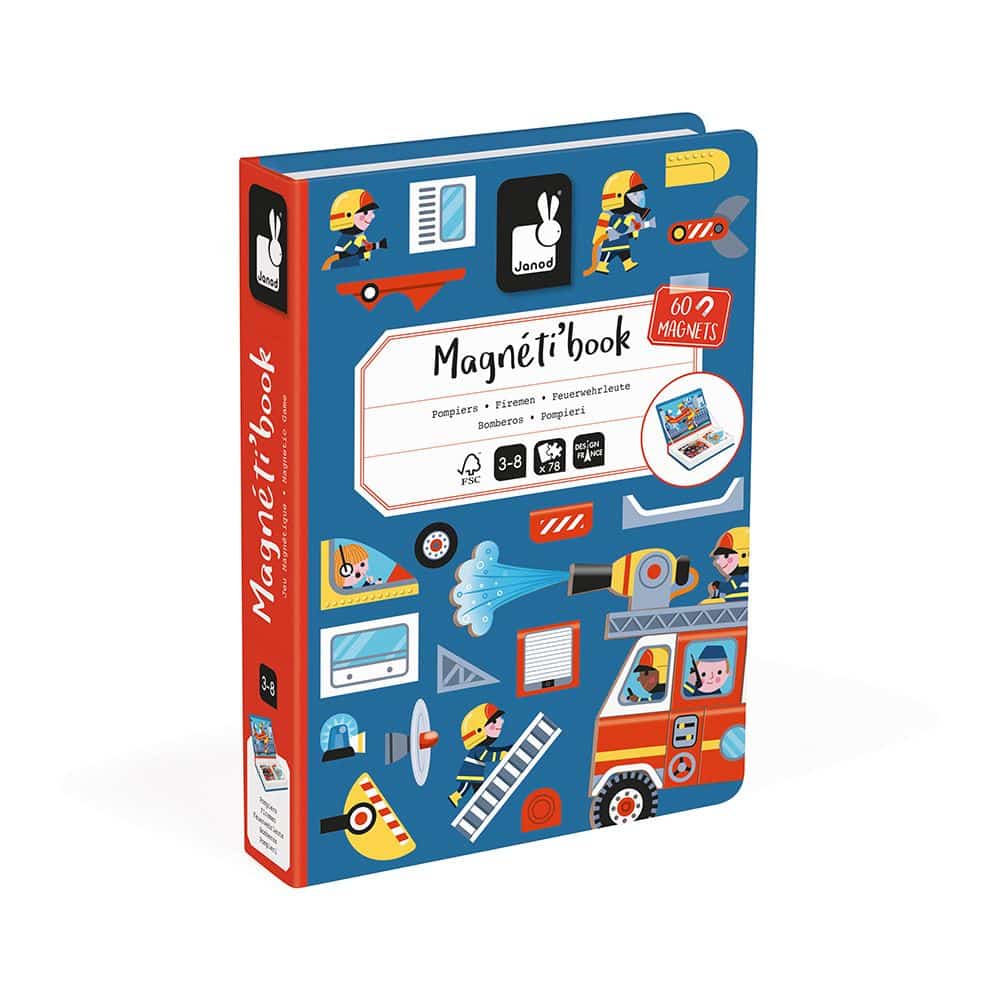 Janod Livro Magnético Bombeiros