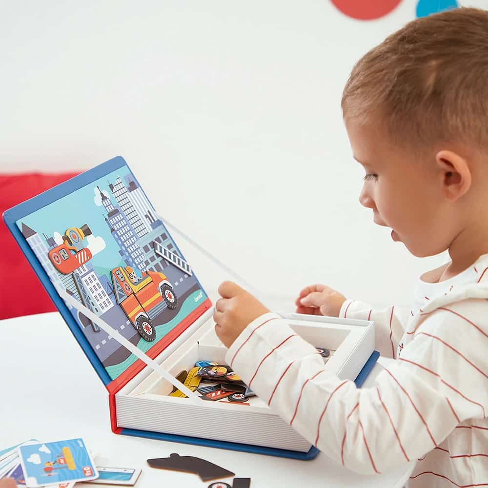 Janod Livro Magnético Bombeiros