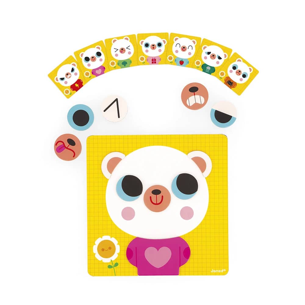 Janod Jogo Magnético O Urso das Emoções