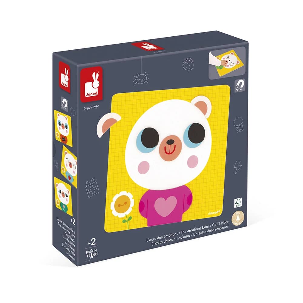 Janod Jogo Magnético O Urso das Emoções