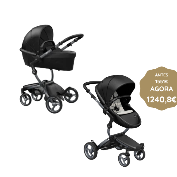 Mima Carrinho de Passeio Xari- Graphite/Black/Stone White