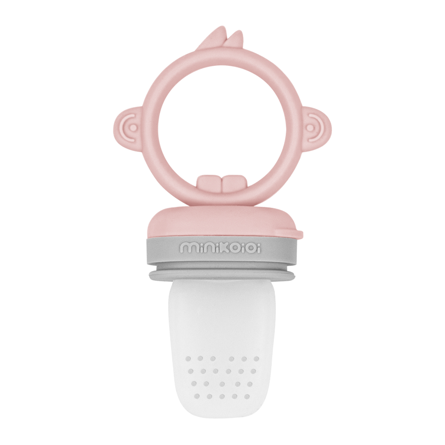 Minikoioi Alimentador Anti-Asfixia Pulps - Pinky Pink/Powder Grey
