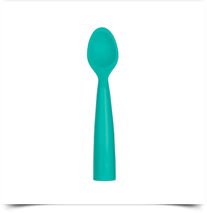 Minikoioi Colher em Silicone - Verde
