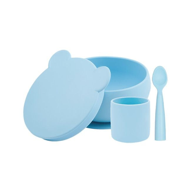 Minikoioi - Conjunto de Alimentação BLW Set I - Azul Mineral