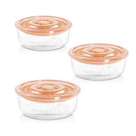 Miniland Conjunto 3 Recipientes Vidro Redondo - Bunny