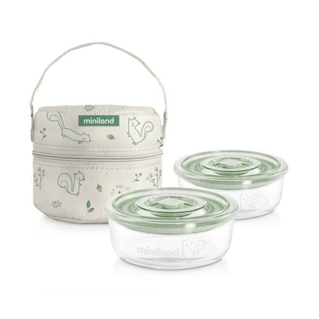 Miniland Conjunto de 2 Recipientes Naturround - Chip