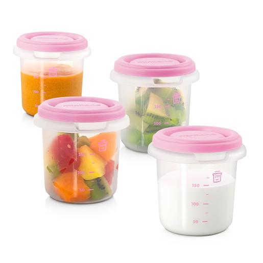 Miniland Conjunto de 4 Recipientes 250ml - Rosa