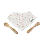 Miniland Conjunto de Talheres e Babete Nature Picneat - Bunny