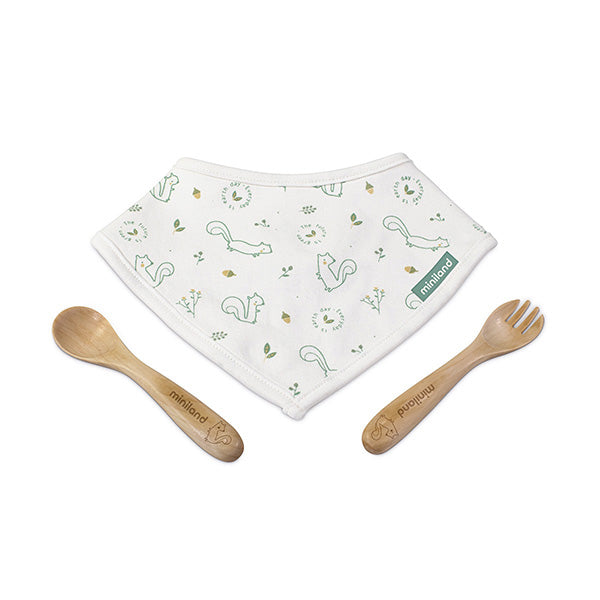 Miniland Conjunto de Talheres e Babete Nature Picneat - Chip
