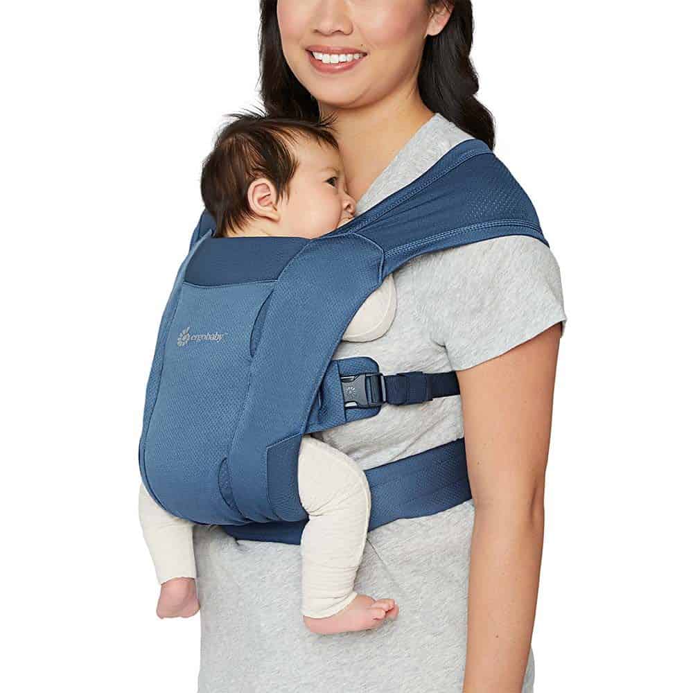 Ergobaby Embrace Soft Air Mesh Azul - Mochila Portabebé