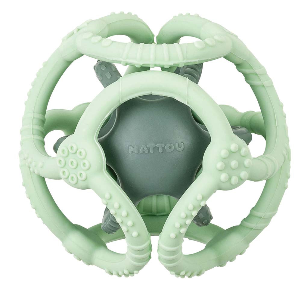 Nattou Bola Silicone - Menta e Verde