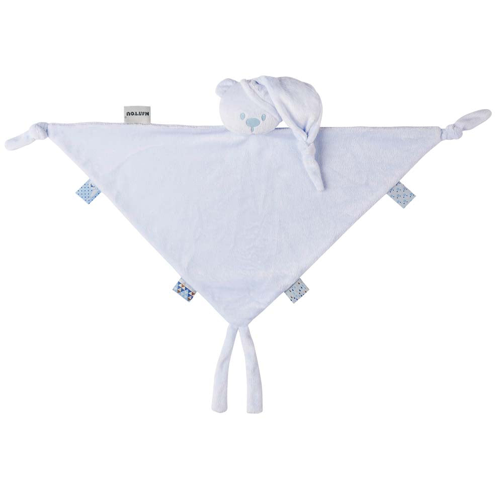 Nattou Lapidou Maxi Doudou Urso 100% Reciclado - Azul