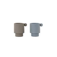 Dusty Blue / Clay