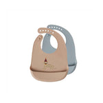 OYOY - Pack de 2 Babetes Silicone - Rose