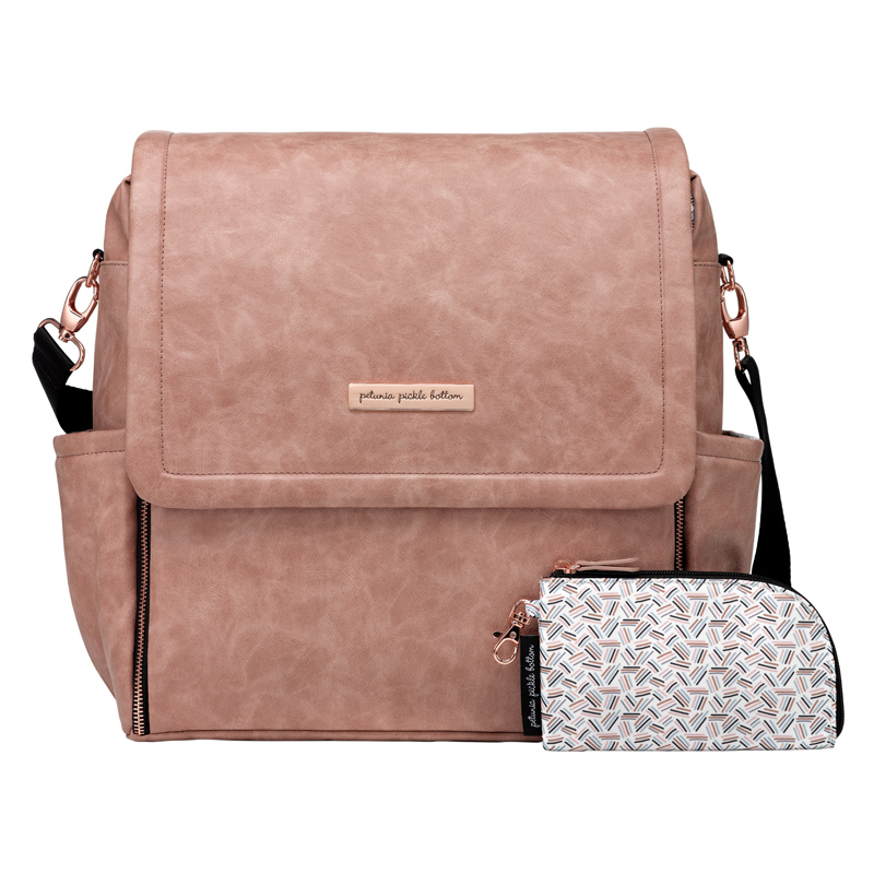 Petunia Boxy Backpack - Dusty Rose Leatherette