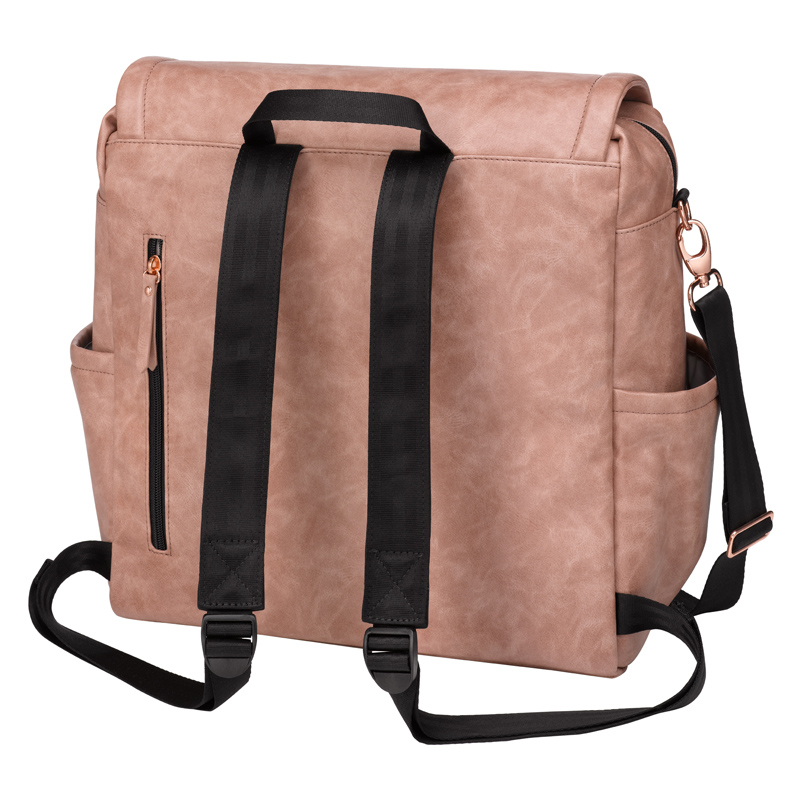 Petunia Boxy Backpack - Dusty Rose Leatherette