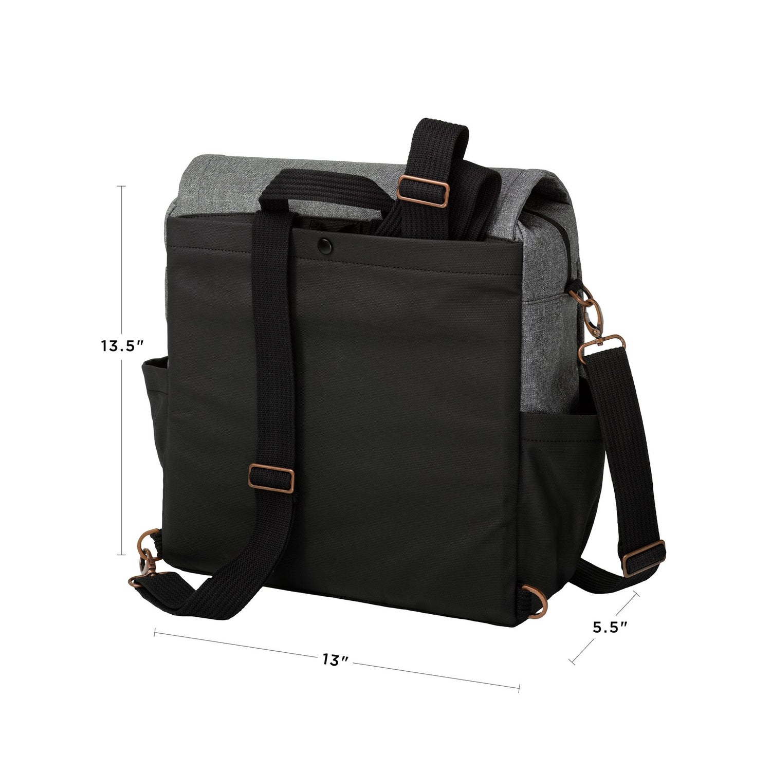 Petunia Boxy Backpack - Graphite/Black