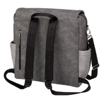 Petunia Boxy Backpack - Pewter Matte Leatherette
