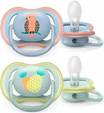 Philips Avent - 2 Chupetas - Ultra Air Trendy 0-6 M - Menino