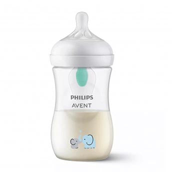 Philips Avent Biberão 260 ml. Air Free - Elefantes - Natural Response