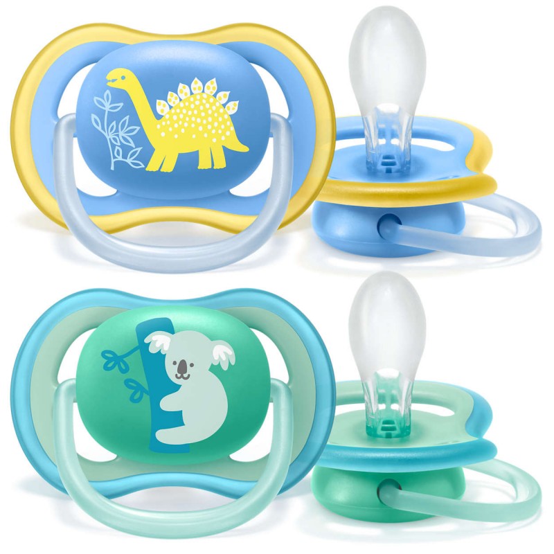 Philips Avent - 2 Chupetas - Ultra Air 18m+ - Menino