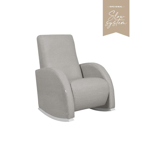 Poltrona de Amamentação Confort Slow System da Micuna - Branco Babybacter Grey